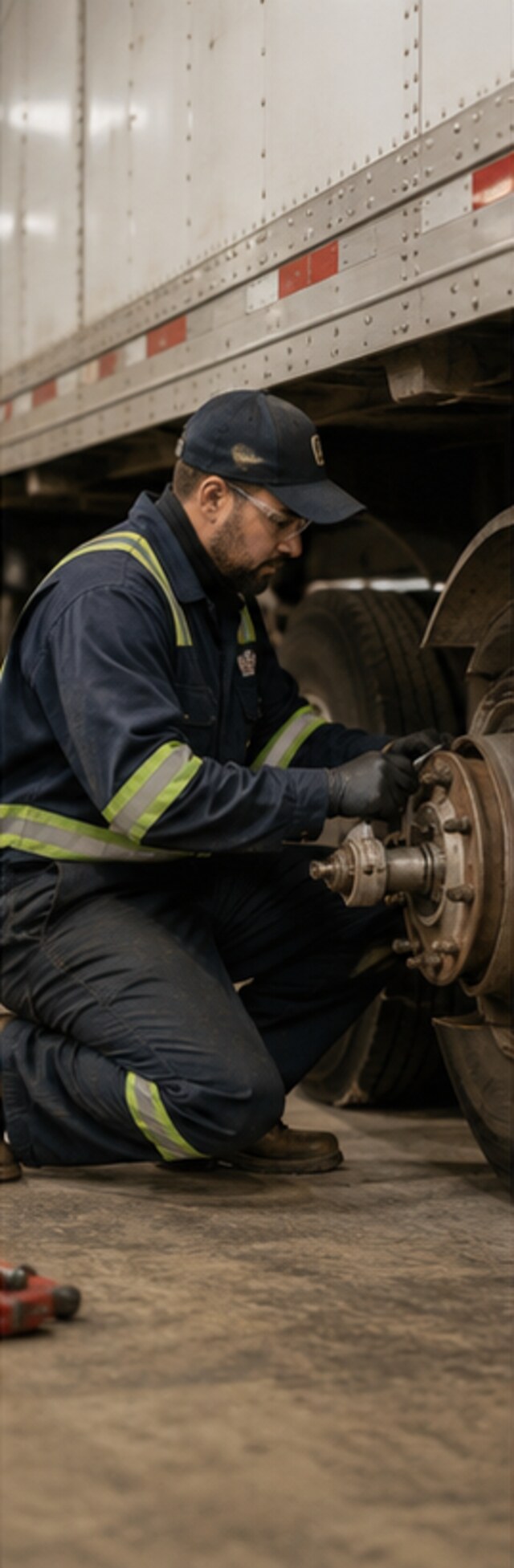 Truck-Trailer Service Technician at work