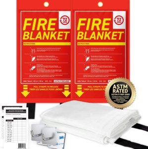 Emergency fire blanket