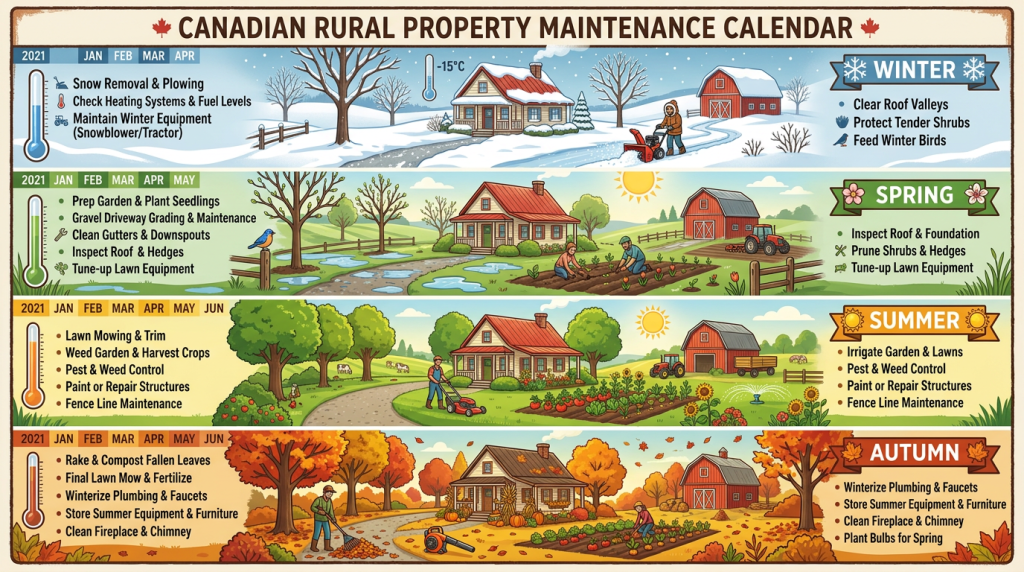 Rural property maintenance and homesteading guide series